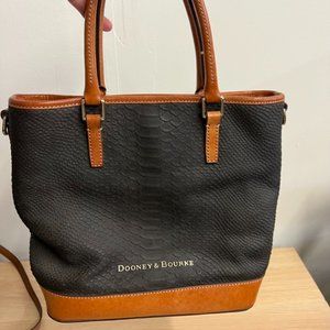 Authentic Black & Brown Leather Dooney & Bourke Bag